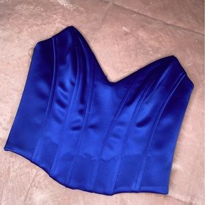 Blue corset